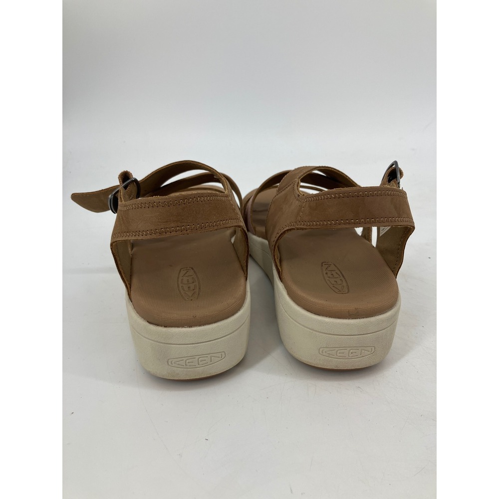 Keen Elle Backstrap Sandals Womens 8.5 Brown Pink Excellent Platform Wedge - Picture 3 of 9